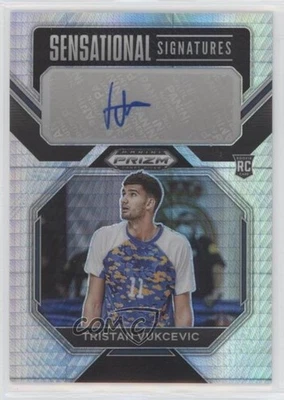 2023 Panini Prizm Draft Picks Hyper Tristan Vukcevic #SS-TVK Rookie Auto RC - Image 1 of 2