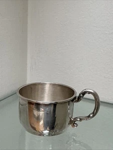 Sterling Silver Baby Cup With Children Story Motive  - Picture 1 of 8