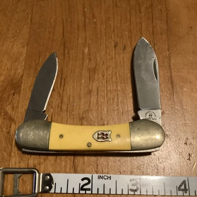 Navaja de bolsillo vintage Kissing Crane de 2 hojas KC 5006 Foto 1 de 4
