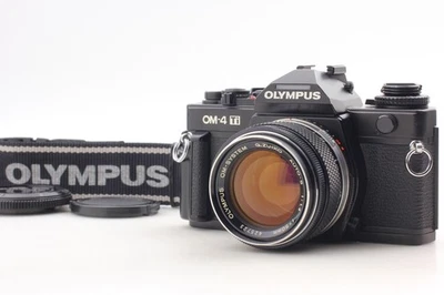 [ Fast neuwertig] Olympus OM-4Ti schwarze analoge Kleinbildkamera + 50 mm F1.... - Bild 1 von 4