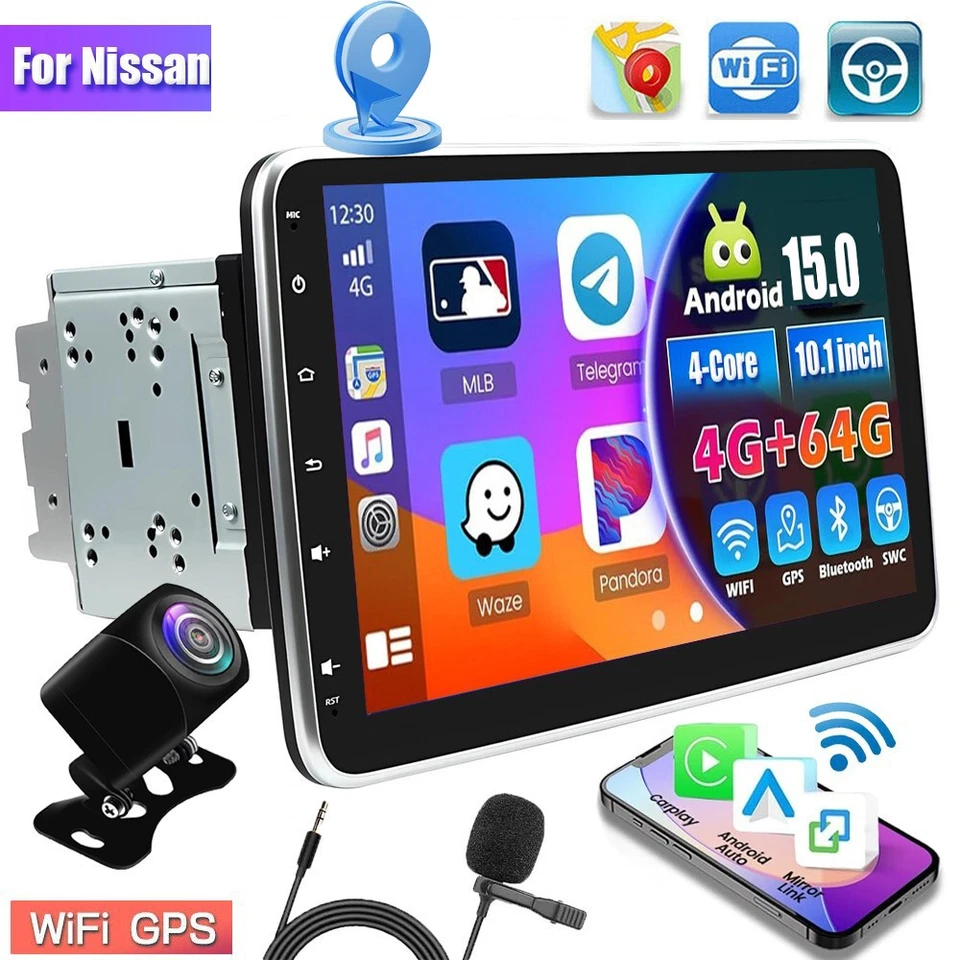 Radio estéreo para coche Android 15 GPS CarPlay FM para Nissan NV1500 2500 3500 2012-2017 Foto 1 de 4