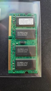 ELPIDA 256MB 2Rx16 PC133S-333-542-B SODIMM RAM EBS26UC6APS-75 - Picture 1 of 1