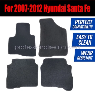 Alfombrillas de terciopelo delanteras-traseras de repuesto para Hyundai Santa Fe 2007-2012 Foto 1 de 4