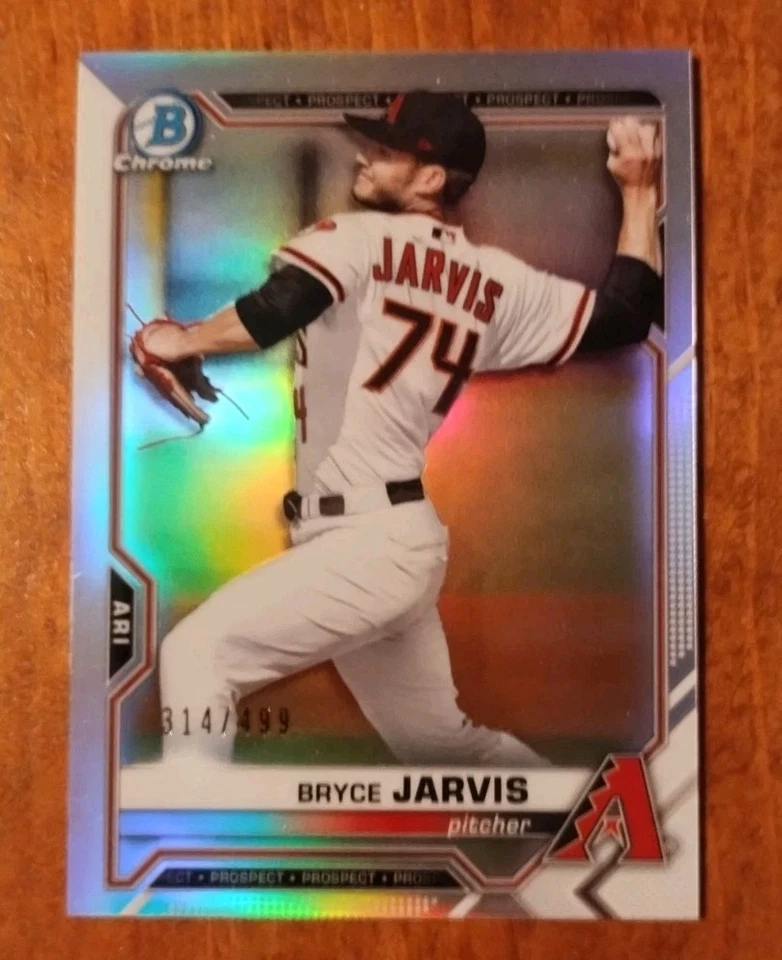 2021 Bowman - Chrome Prospects Bryce Jarvis #BCP-44 Refractor /499  - Image 1 of 1