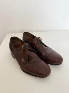Barker England Chesham Derby Brown Leather Shoes - Men's UK Size 6 - Picture 1 of 10