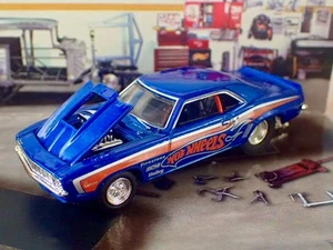 Supercharged 427ci V8 1969 Chevrolet Camaro Pro-Street Drag Car 1/64 Scale LE V - Picture 1 of 7