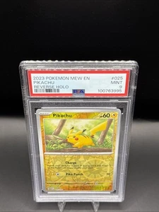 Juego de cartas coleccionables Pokémon #025/165 Pikachu Reverse Holo PSA 9 COMO NUEVO 2023 - Imagen 1 de 2