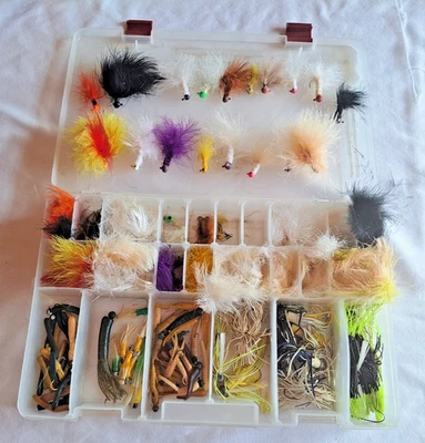 LOT 160+ Fishing Lures Minnow Steelhead Crappie Jigs Feather w/ Plano Case (AA3) - Image 1 of 4