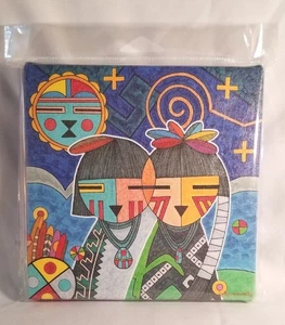 Gerald Dawavendewa Qatsi'nangwa-Life Of Goodwill Printed Artwork On 6" Canvas - Imagen 1 de 14