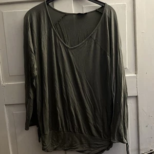 Gina Benotti Gr. 44 T-shirt Bluse Tunika Shirt Khaki Bändchen - Bild 1 von 4