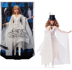 SOFORT HANDVERSAND! Barbie Stevie Nicks Bella Donna Puppe im weißen Kleid Neu - Bild 1 von 4