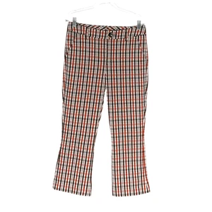 Cabi Red Plaid Cropped Pants - Picture 1 of 4