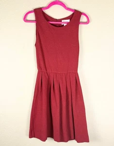 Ganni Fit & Flare Kleid Damen XS Rot Party Feminin Klassisch Night Out Sexy 769 - Bild 1 von 9