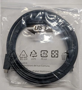 SuperSpeed USB 3.1 Type C to C Male Cable 6 FT - Picture 1 of 1