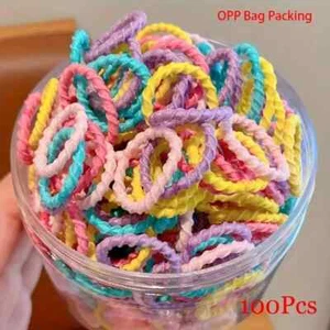 100pcs Girl Elastic Cute Hair Ties, Ponytail Holders, Girls Hair Accessories set - Bild 1 von 1
