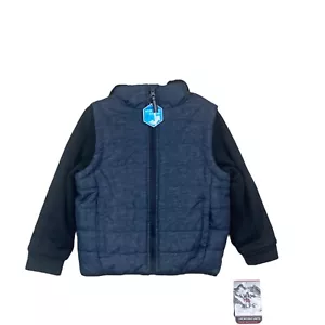 Swiss Alps Black Gray Boys Water Wind Resistant Jacket Coat Size 4 NWT - Picture 1 of 9