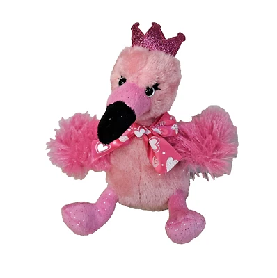 Flamingo Animated Plush Dan Dee Valentine's Day Pink Dancing Singing 10" 2022 - Image 1 of 4
