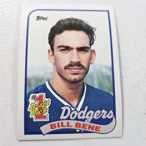 1989 Topps Baseball Los Angeles Dodgers Bill Bene #1 Draft Pick Rookie Card #8 - Picture 1 of 2
