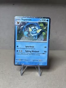 Pack Fresh Pokemon TCG - Prismatic Evolutions - Black Star Promo - Vaporeon -168 - Picture 1 of 4