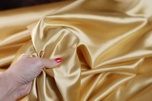 52 colors Silky Bridal Satin Fabric by the yard 60" Wide - Picture 1 of 65