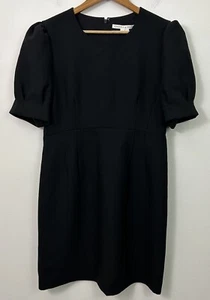 Vestido Veronica Barba Mujer 12 Prado Puff Mangas Cortas Negro Nuevo sin Etiquetas - Imagen 1 de 12