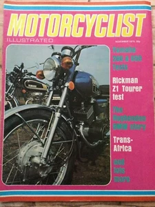 Motorcyclist Illustrated Magazine - November 1975 - Yamaha 200 & 650, Rickman Z1 - Picture 1 of 3
