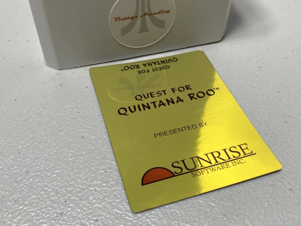 Etiqueta de juego de repuesto Quest for Quintana Roo, lámina de oro (colecovisión) Foto 1 de 1