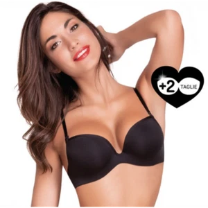 Super Push Up Band Bra with Underwire + 2 Sizes Love and Bra Wonderful - Picture 1 of 3