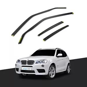 BMW X3 F25 2010-2017 5 Door SUV Wind Deflectors 4pc Tinted - Picture 1 of 10