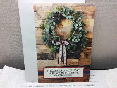 HALLMARK MILITARY CHRISTMAS GREETING CARD New w/envelope "The love of family..." - Image 1 of 2