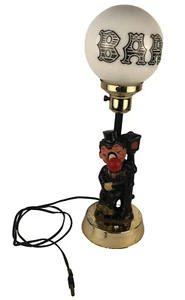 Vintage Charlie Chaplin Drunk Bum Bar Lamp Hobo Clown Red Nose 3-Way Light - Picture 1 of 8