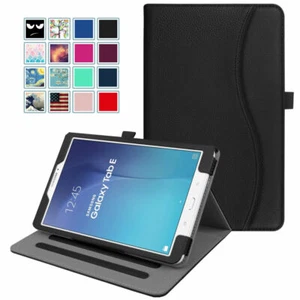 Case for Samsung Galaxy Tab E 9.6" Multi-Angle Viewing Stand Cover with Packet - Picture 1 of 14