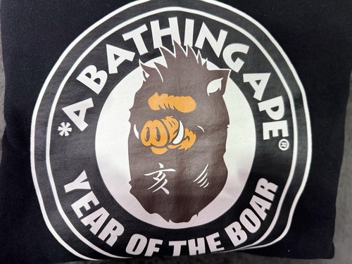 A BATHING APE (BAPE) Felpa con cappuccio A Bathing Ape Anno del Cinghiale XL
