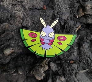 Limited edition. Enamel pin Pokemon Dustox. 35*24 millimeters. Metal: black nick - Picture 1 of 8