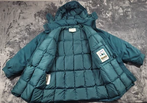 Vintage Eddie Bauer Parka Jacke Damen M Gänsedaunen Ski Puffer Snowline Kapuze - Bild 1 von 13