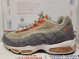 Nike Air Max 95 2005 Gray Orange Sz 8.5 609048-081 Graphite/Orange Used  - Picture 1 of 12