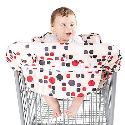 2-in-1 Shopping Cart & Cover High Chair Cover Protector Baby Unisex Portable • 41.21$