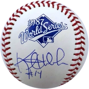 Kent Hrbek Autographed Rawlings 1987 World Series Baseball Minnesota Twins OMLB - Picture 1 of 3