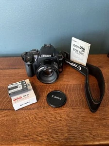 Canon EOS Rebel XTi DS126151 400D 10.1MP DSLR Camera 50mm Lens New Battery Works - Picture 1 of 15