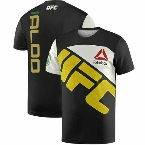 [AH7922] Mens Reebok JOSE ALDO UFC Authentic Jersey - Official Fighter Kit Shirt Cover