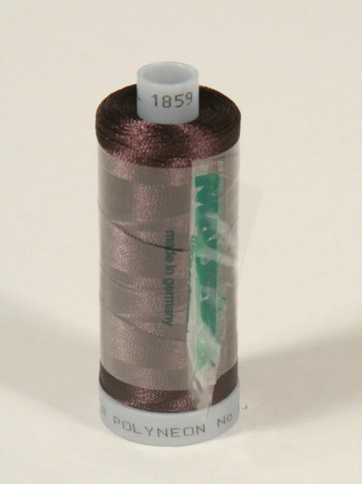 POLYESTER SEWING MACHINE EMBROIDERY THREAD MADEIRA 1 SPOOL each 1000m 1859 Brown - Image 1 of 1