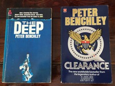 2x Peter Benchley (Jaws Author) Bundle THE DEEP 1978 & Q CLEARANCE 1988 Pbk Rare