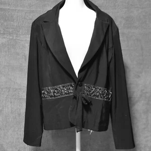 Dressbarn Women’s Blazer Long Sleeves Black Size XL - Picture 1 of 7