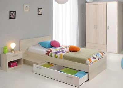 Parisot Kinder- und Jugendzimmer 3-tlg. "Charly 14" Akazie-Weiß NEU - Bild 1 von 3