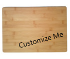 Custom Engraveable Bamboo Cutting Board, 13.6"L x 9.6"W x 3/4" in Thickness