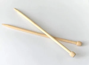 9" Bamboo single pointed knitting needles Wooden Craft Point Knit (All sizes) - Picture 1 of 1