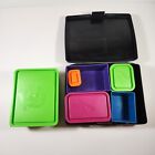 Laptop Lunches Black & Rainbow Bento-ware Bento Lunch Boxes - 11 pcs
