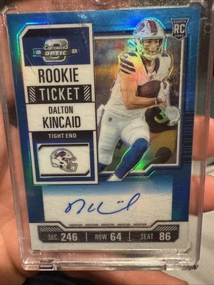 2023 Panini Contenders Optic - DALTON KINCAID - Rookie Ticket RC Auto /75 - Image 1 of 2