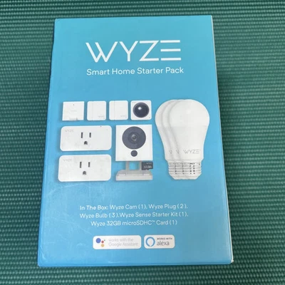 Kit de inicio Wyze hogar inteligente con cámara, sensor de movimiento, enchufes inteligentes y bombillas LED Foto 1 de 3