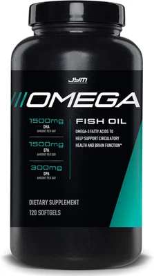 JYM Suplemento Ciencia Omega JYM Aceite de Pescado 2800mg, Alta Potencia Omega 3, EPA, DHA Foto 1 de 4